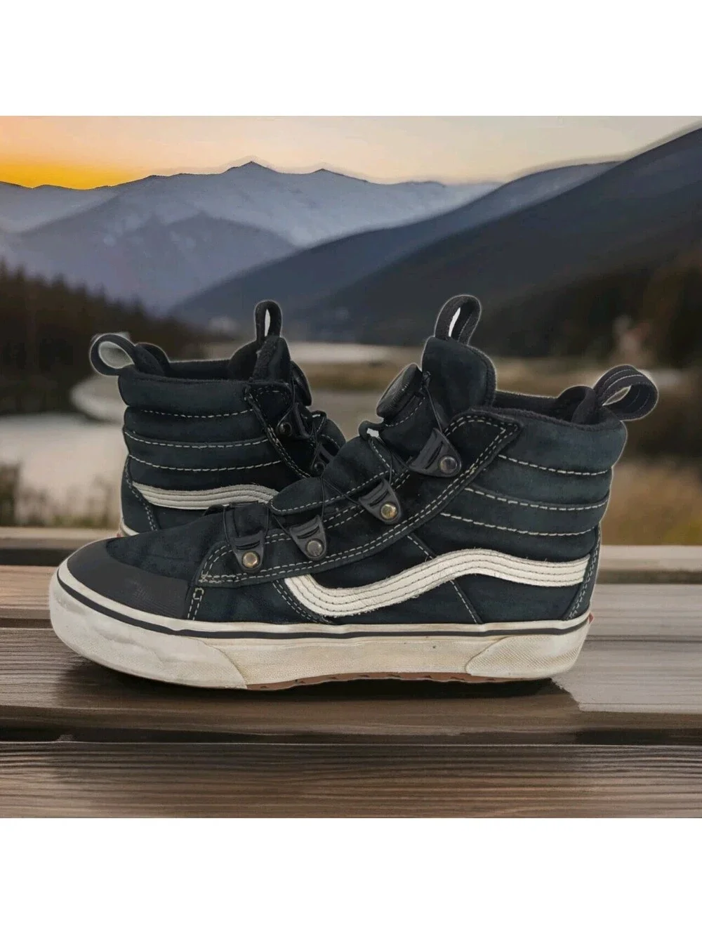 Vans Ultrarange Exo Hi MTE 1 Shoes Boots Mens 6 Women 7.5 38 Black Gum Primaloft